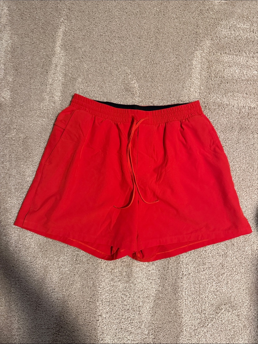 lululemon athletica Men's Red Swim Trunks